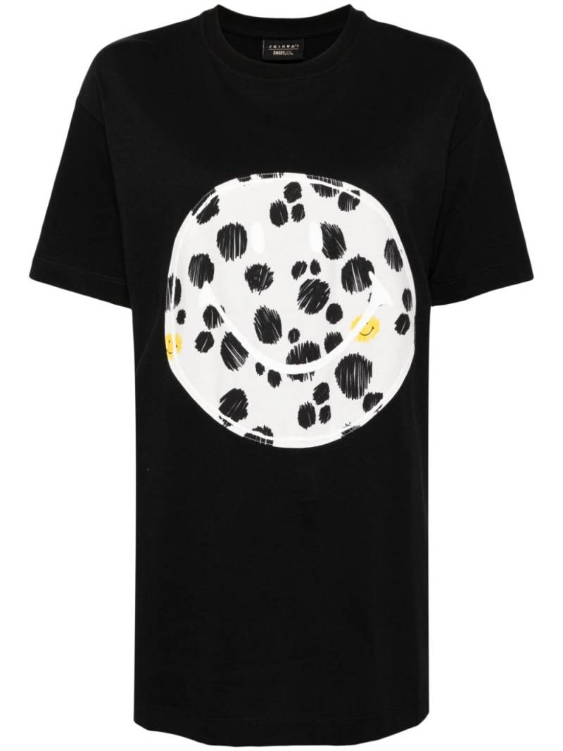 Joshua Sanders smiley-motif oversized t-shirt - Black von Joshua Sanders