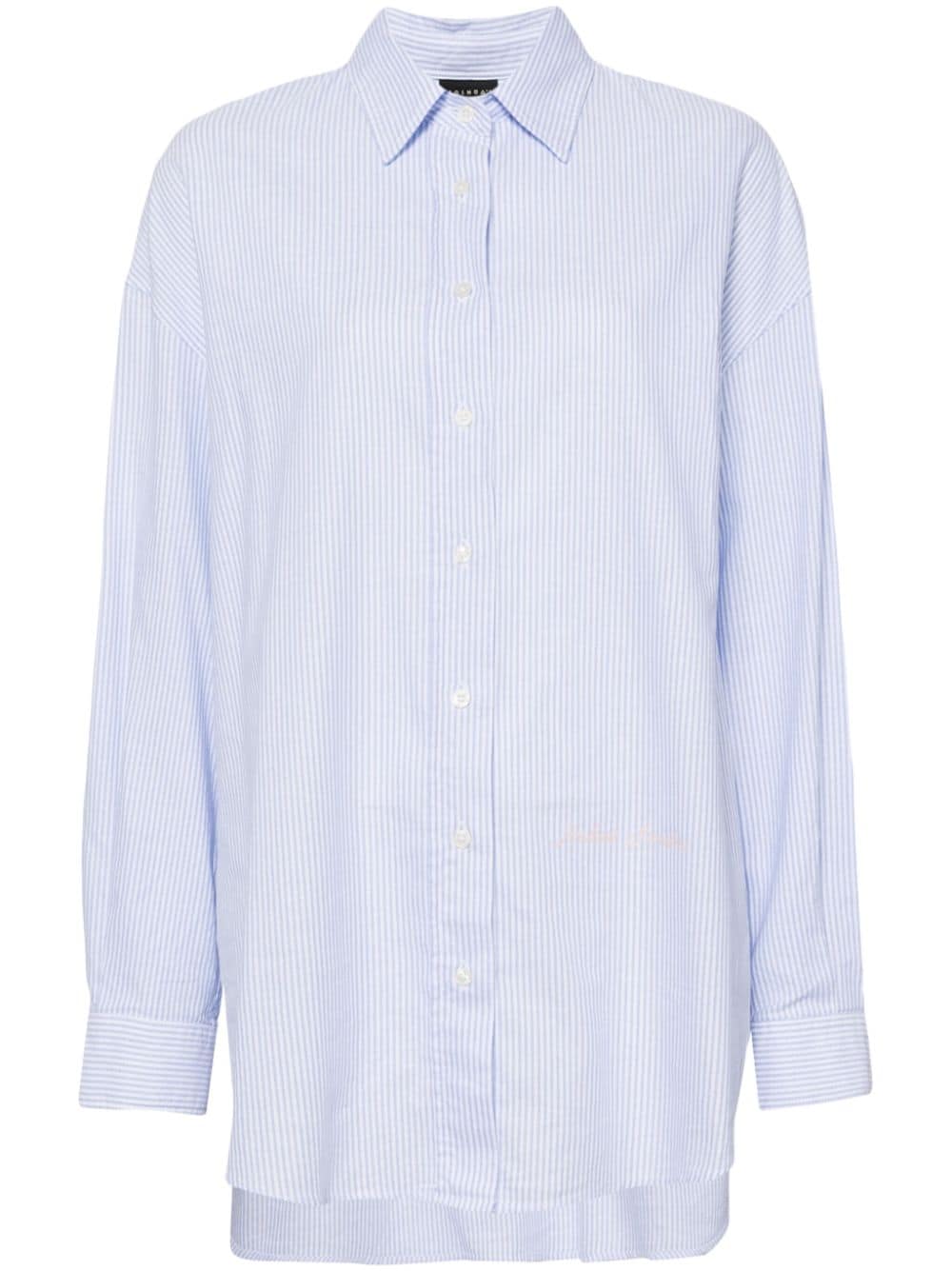 Joshua Sanders striped cotton shirt - Blue von Joshua Sanders