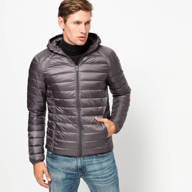 Daunenjacke Mit Kapuze Herren Anthrazit L von Jott