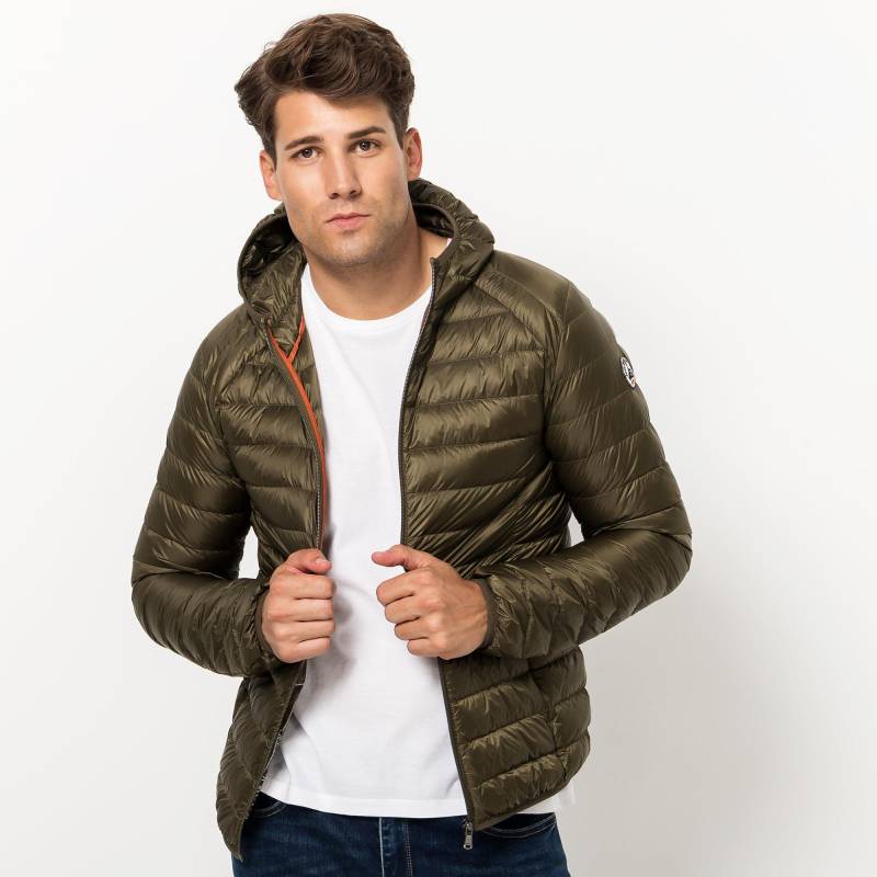 Daunenjacke Mit Kapuze Herren Khaki L von Jott