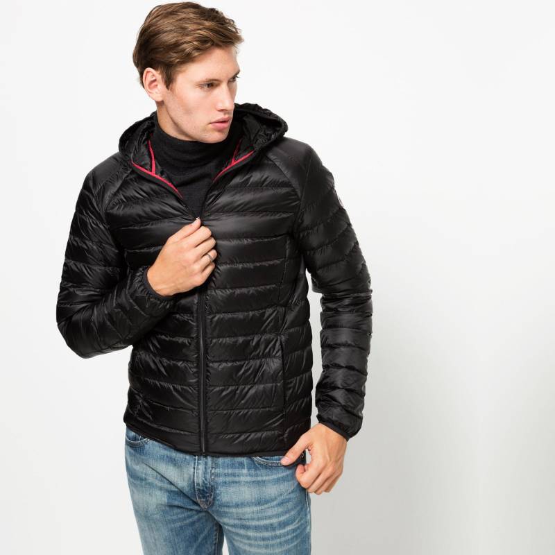 Daunenjacke Mit Kapuze Herren Black L von Jott