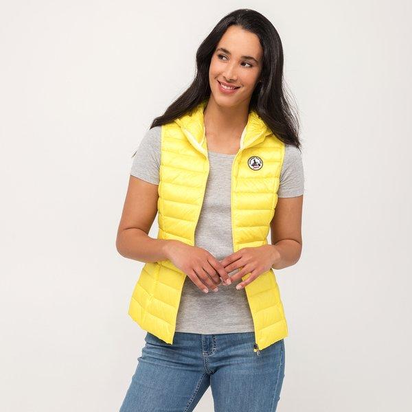 Daunengilet Mit Kapuze Damen Gelb XXL von Jott