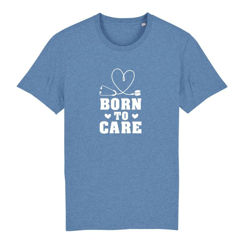 JoyLine Born to Care Bio T-Shirt Unisex Farbe: Mid Heather Blue, Grösse: L von JoyLine