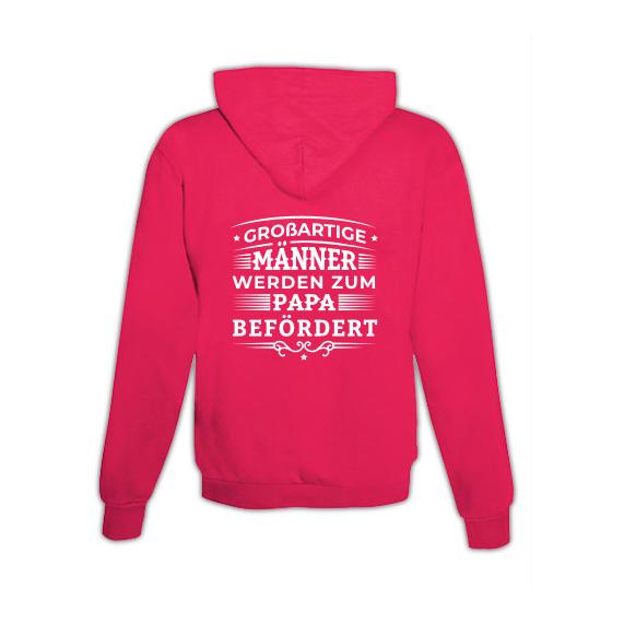 JoyLine Hoodie mit Zipper Grossartige Männer Unisex Farbe: Pink, Grösse: L von JoyLine