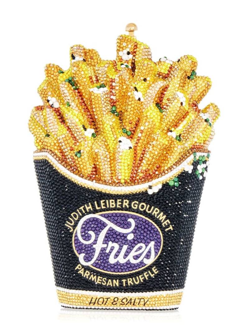 Judith Leiber Truffle Fries crystal-embellished gold-tone clutch von Judith Leiber