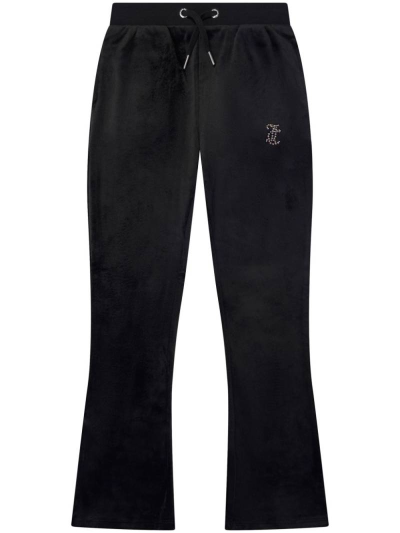 Juicy Couture Kids Velour flared joggers - Black von Juicy Couture Kids