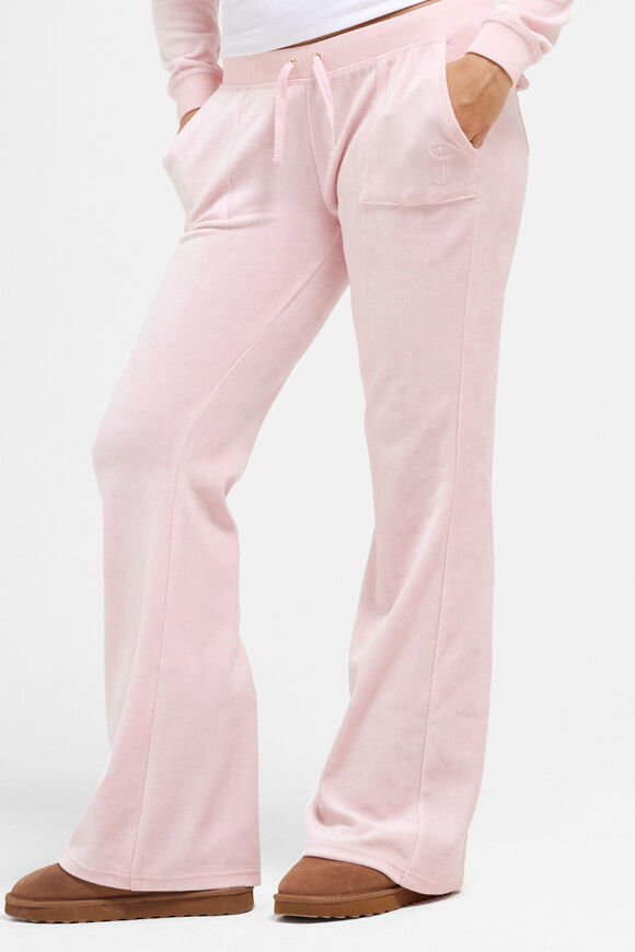 Juicy Couture Casia Samt Flare-Hose | Candy Pink | Damen  | S