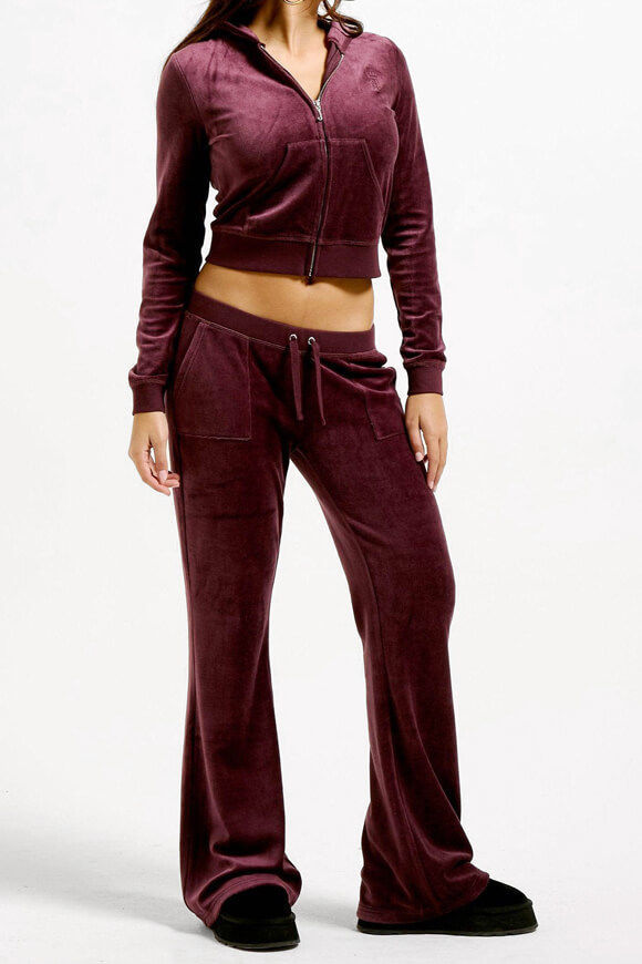 Juicy Couture Casia Samt Flare-Hose | Winetasting | Damen  | M von Juicy Couture