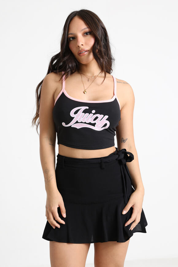 Juicy Couture Crop Trägertop | Black | Damen  | M von Juicy Couture