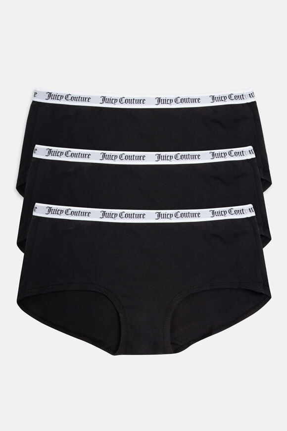 Juicy Couture Dreierpack Pantys | Black | Damen  | L von Juicy Couture