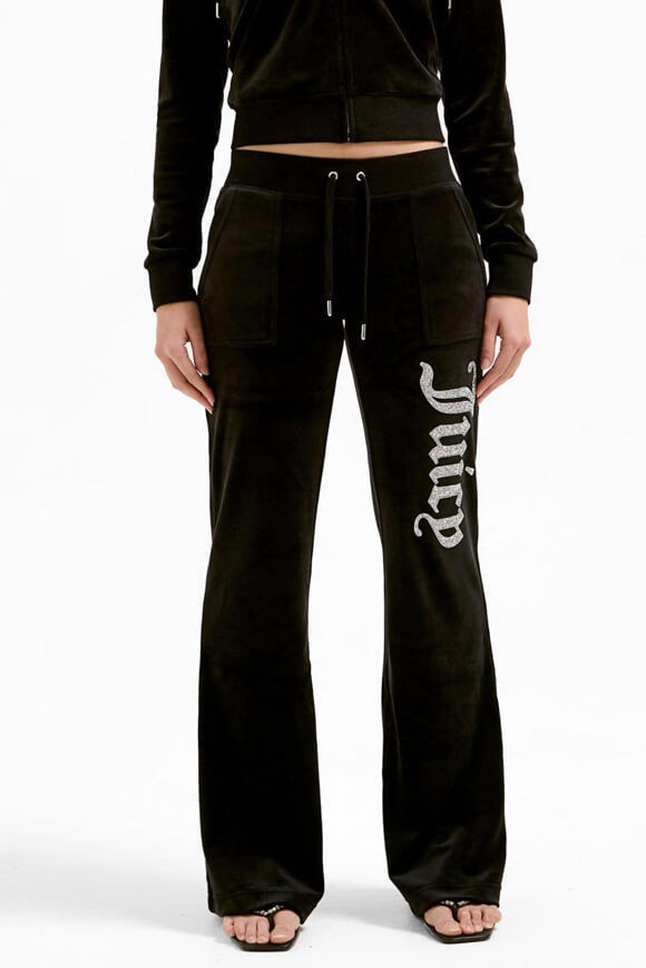 Juicy Couture Layla Caviar Bootcut-Samthose | Black | Damen | S Juicy Couture Layla Caviar Bootcut-Samthose | Black | Damen | S von Juicy Couture