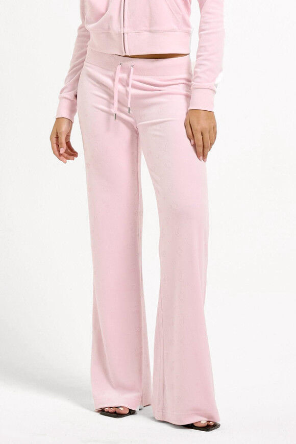 Juicy Couture Lisa Samt Flare-Hose | Cherry Blossom | Damen  | M von Juicy Couture