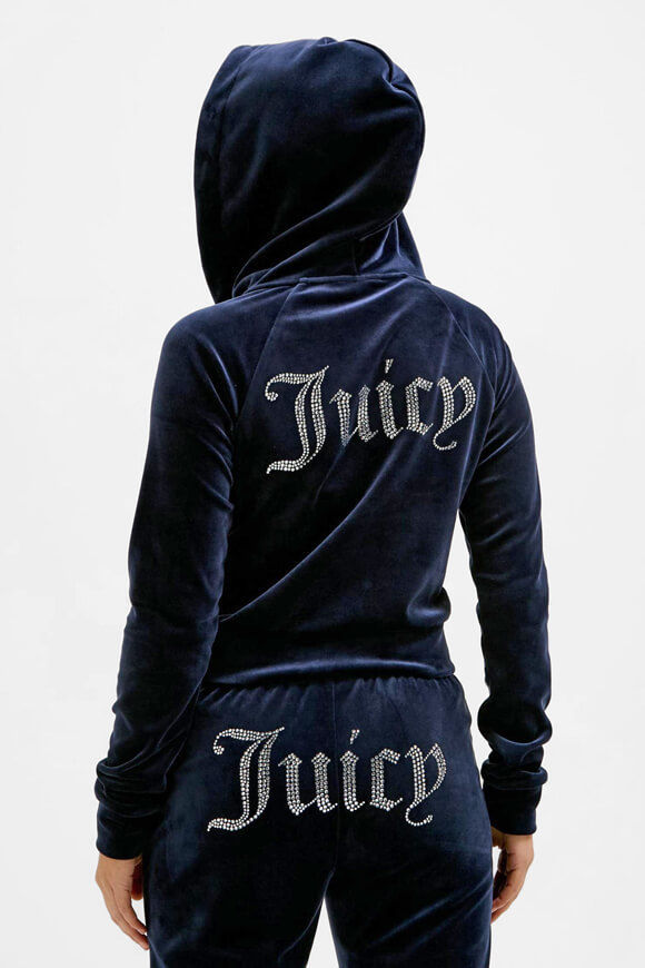 Juicy Couture Madison Samt Crop Jacke | Night Sky | Damen | S Juicy Couture Madison Samt Crop Jacke | Night Sky | Damen | S von Juicy Couture