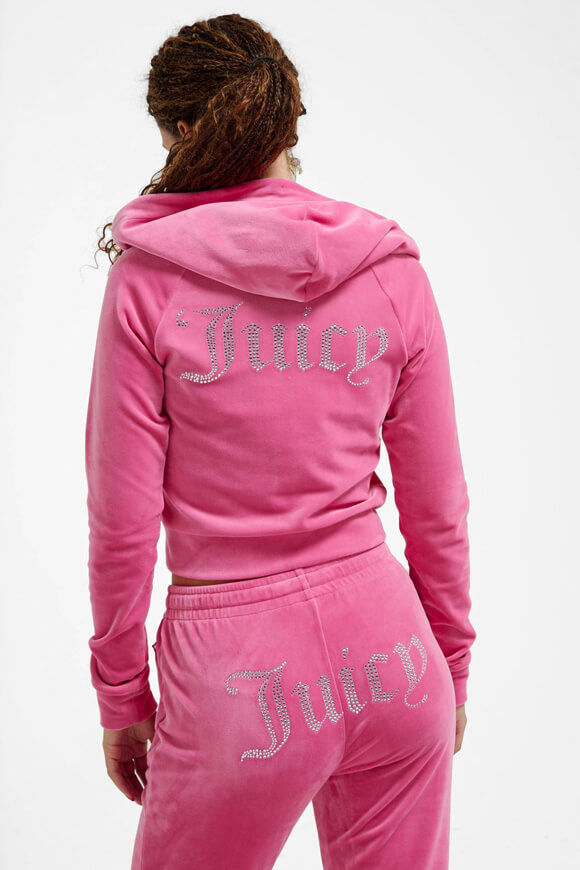 Juicy Couture Madison Samt Jacke | Hot Pink | Damen  | M von Juicy Couture