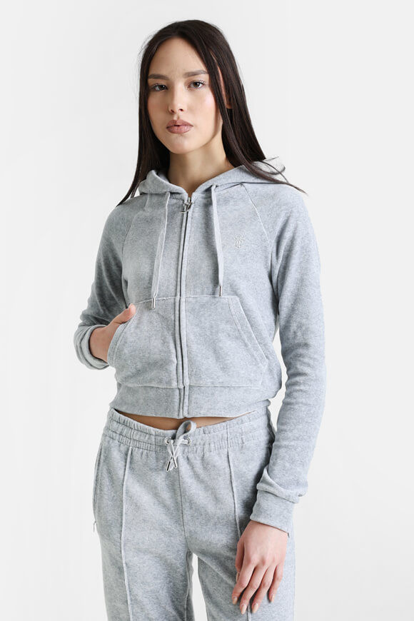 Juicy Couture Madison Samt Jacke | Silver Marl | Damen  | S von Juicy Couture