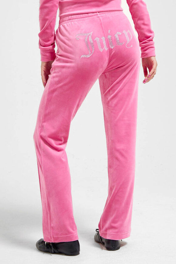 Juicy Couture Tina Samt Flare-Hose | Hot Pink | Damen  | M von Juicy Couture