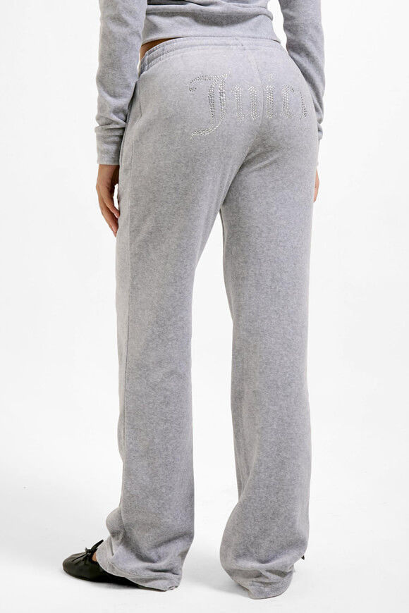 Juicy Couture Tina Samt Flare-Hose | Silver Marl | Damen  | M von Juicy Couture