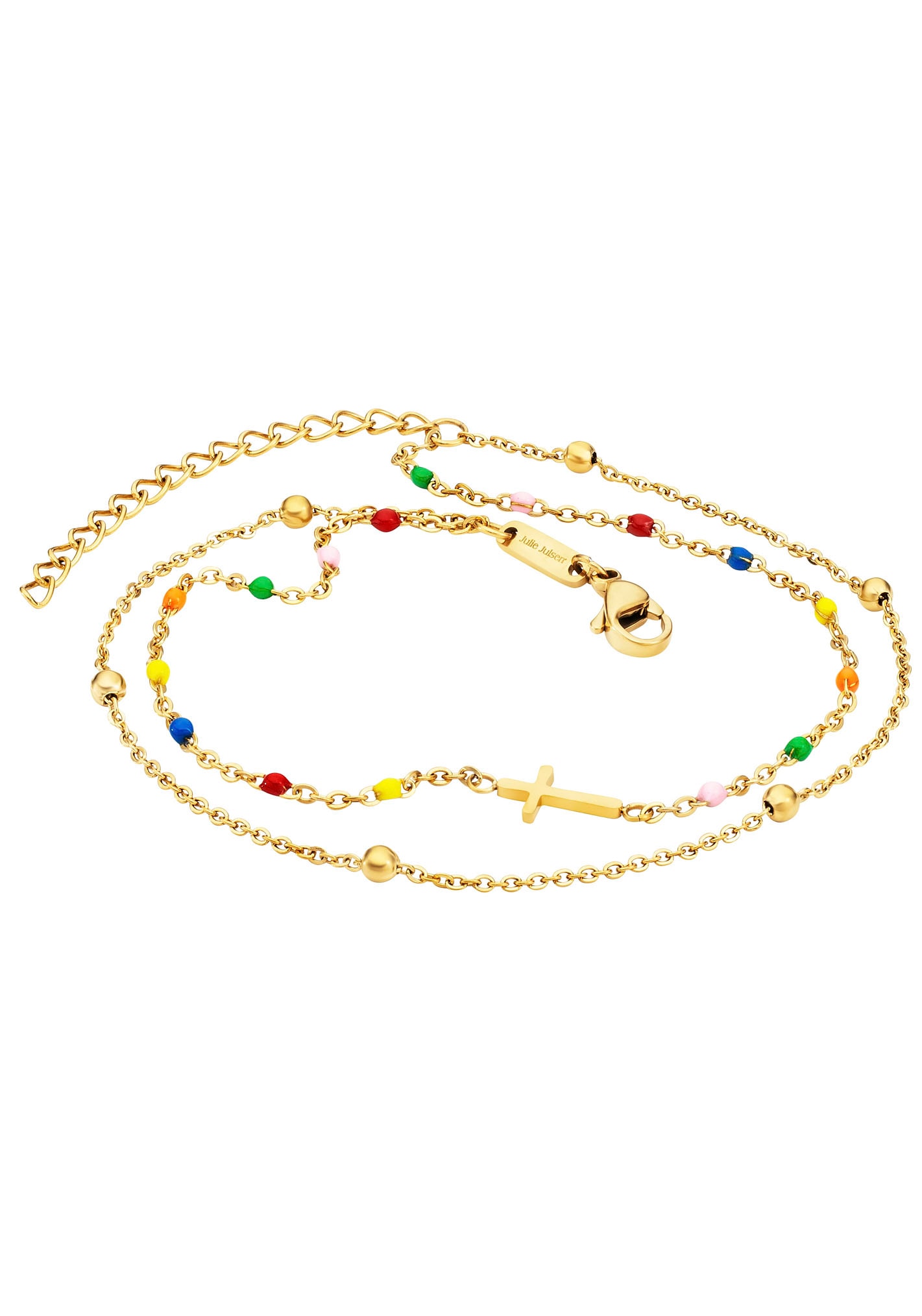 Julie Julsen Fusskette »ANKLET, CROSS, JJAC29220G, JJAC29220S« von Julie Julsen