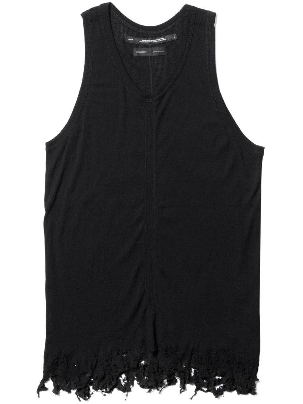 Julius Damaged tank top - Black von Julius