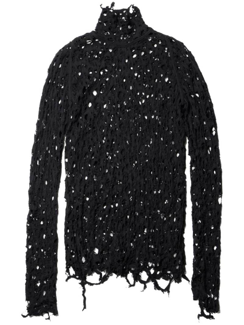 Julius Destroyed jumper - Black von Julius