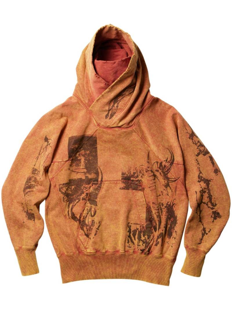 Julius Rift Graphic hoodie - Orange von Julius