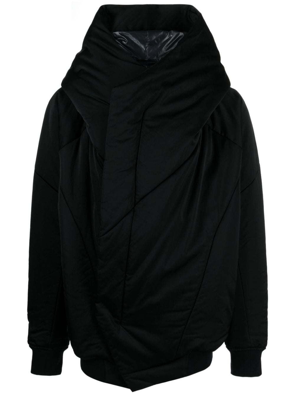 Julius asymmetric long-sleeve jacket - Black von Julius