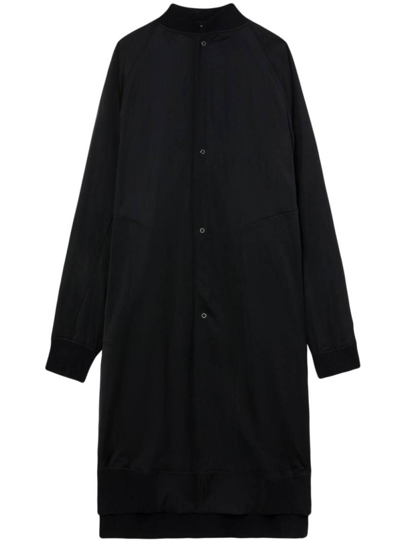 Julius baseball-collar button-up coat - Black von Julius