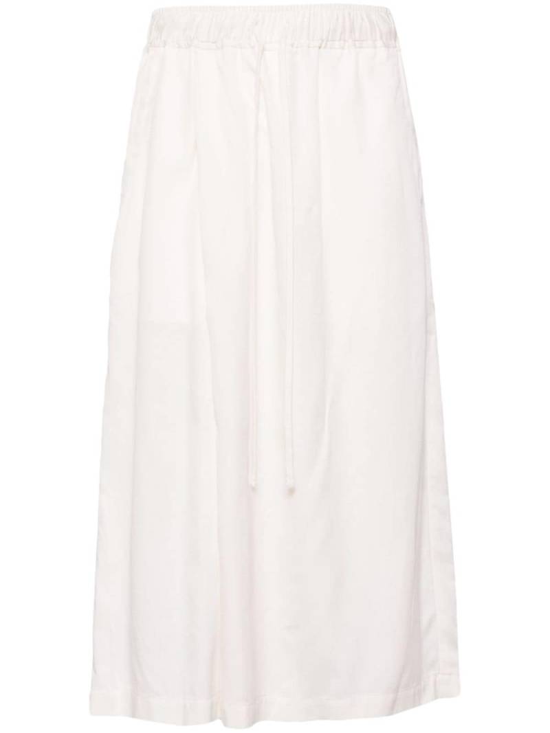 Julius cropped wide-leg trousers - White von Julius