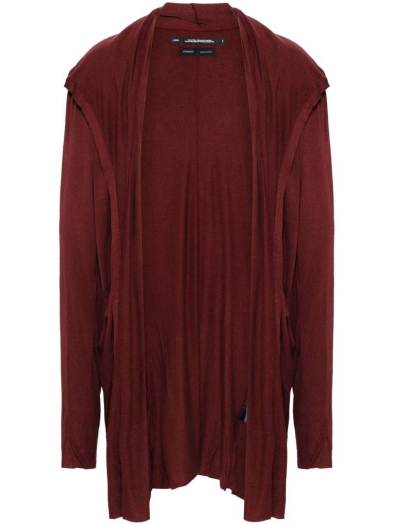 Julius draped jersey cardigan - Red von Julius