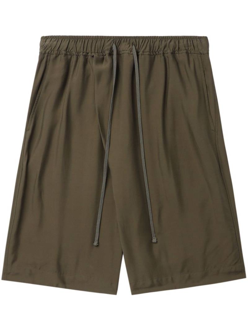 Julius drawstring straight-leg shorts - Green von Julius