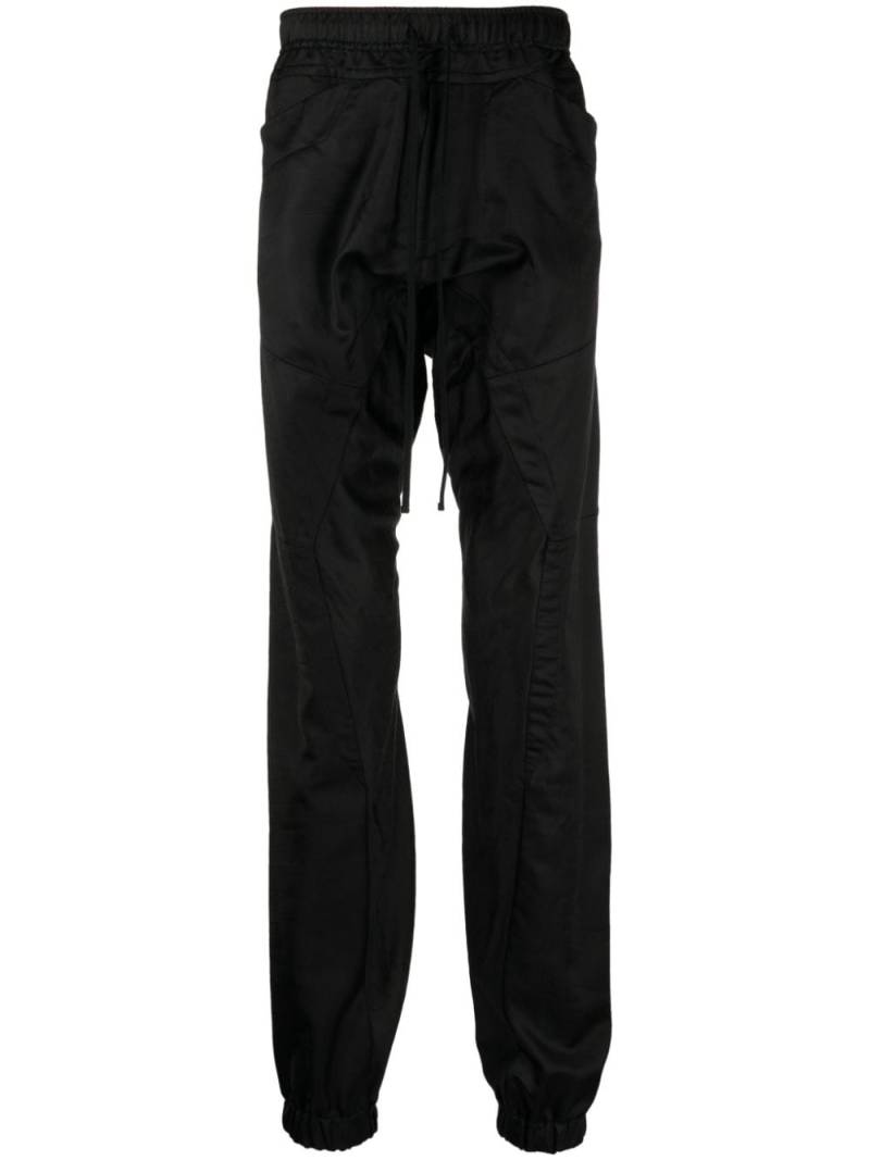 Julius drawstring-waist skinny trousers - Black von Julius