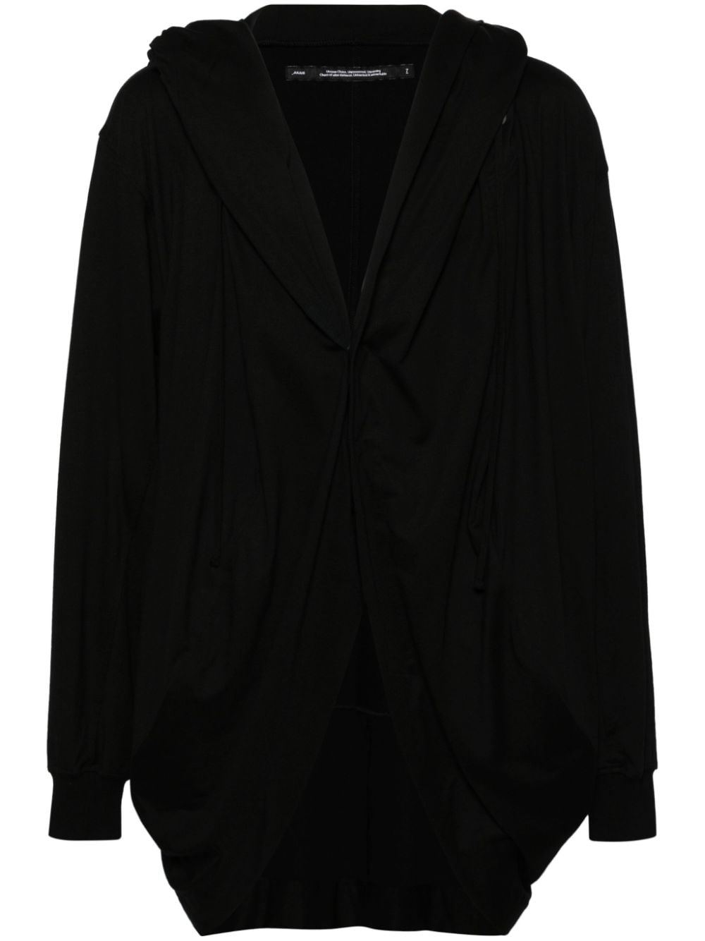 Julius drop-shoulder hooded jacket - Black von Julius