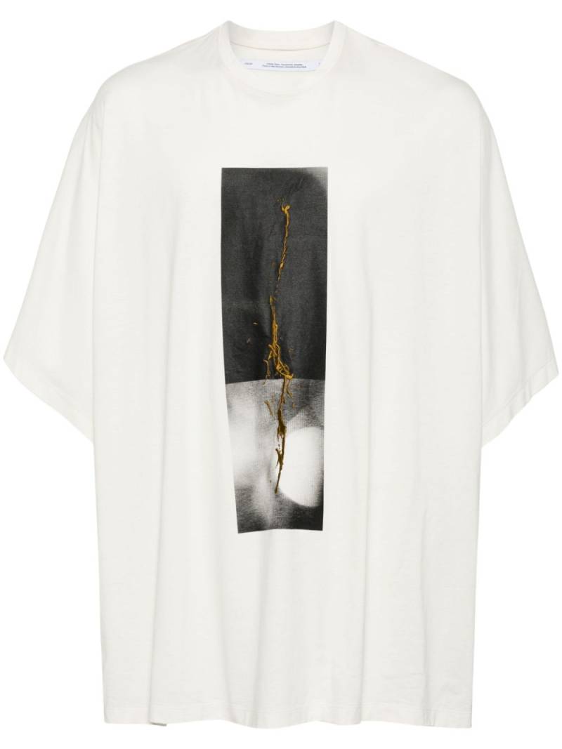 Julius graphic-print cotton T-shirt - White von Julius