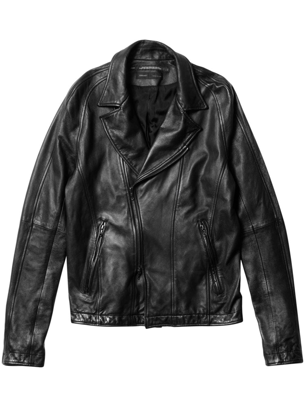 Julius leather biker jacket - Black von Julius