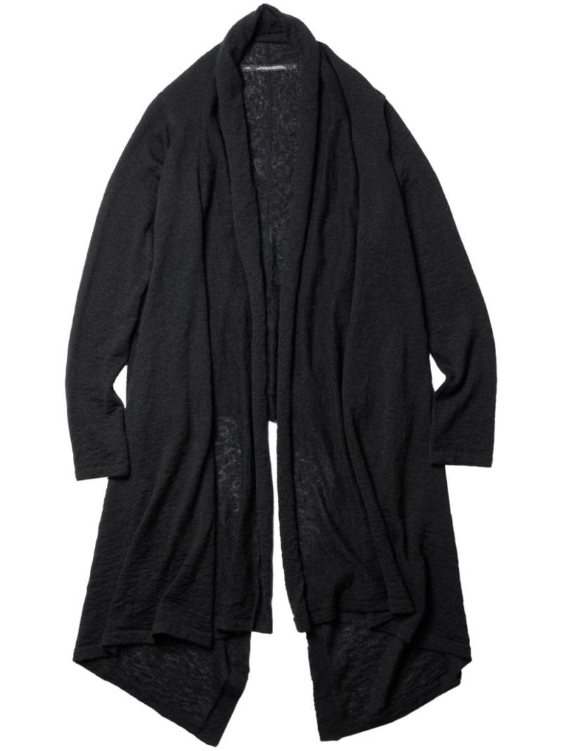 Julius long knit cardigan - Black von Julius