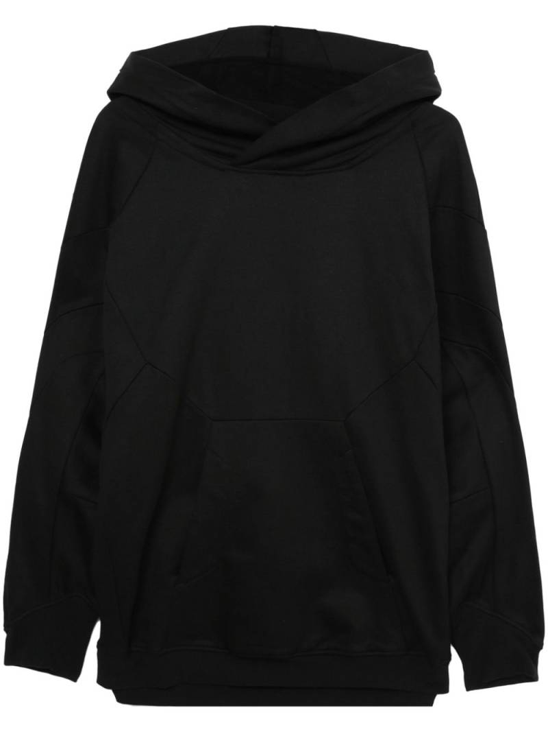 Julius long-sleeve panelled hoodie - Black von Julius