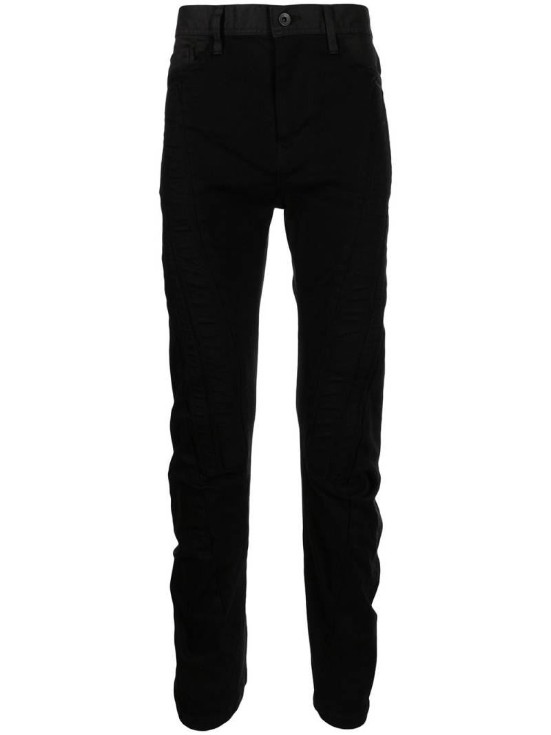 Julius low-rise straight-leg trousers - Black von Julius