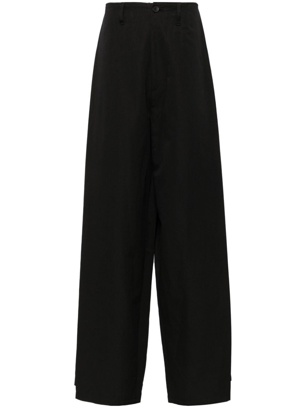 Julius mid-rise wide-leg trousers - Black von Julius