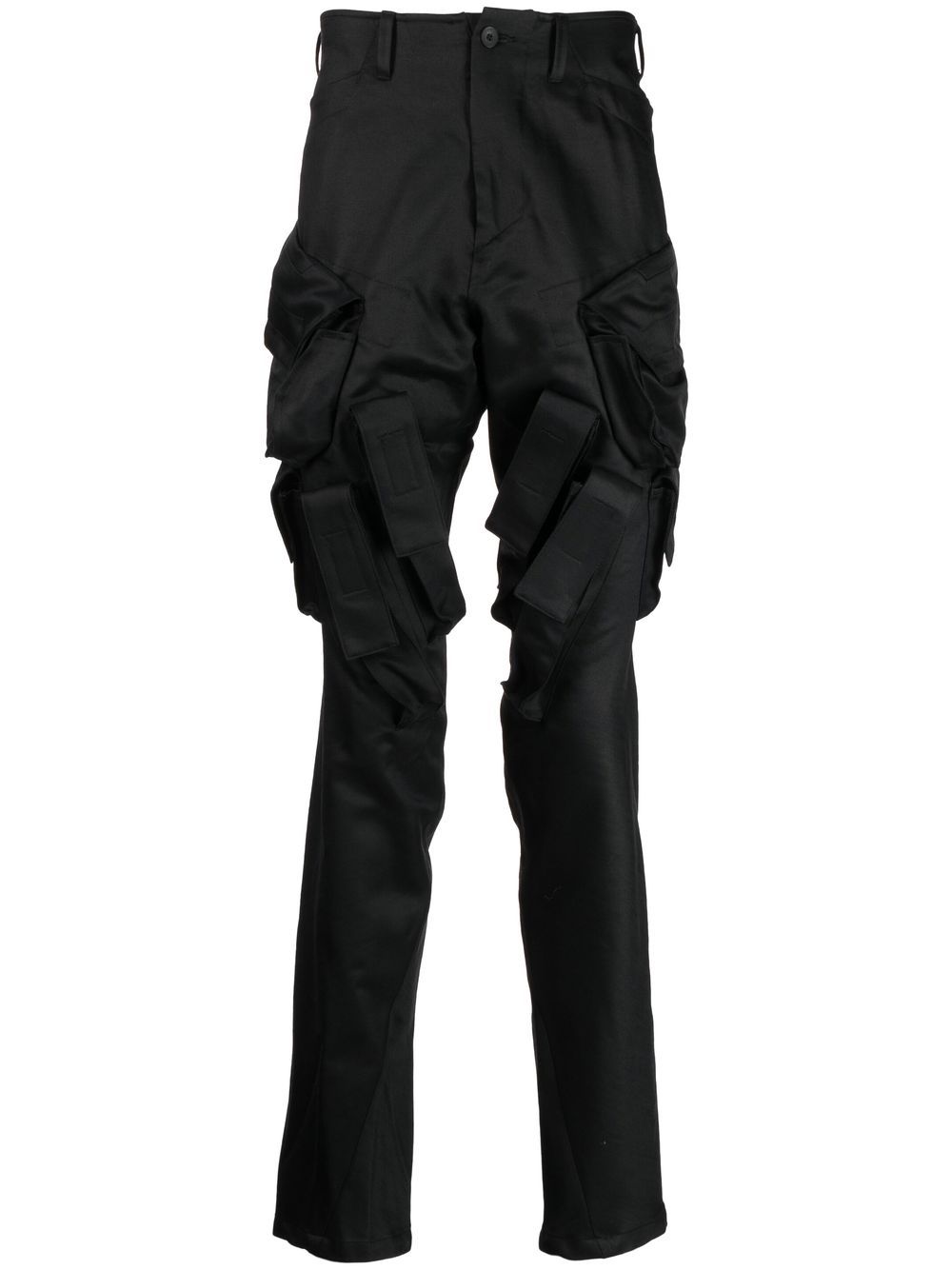 Julius multi-strap cargo trousers - Black von Julius