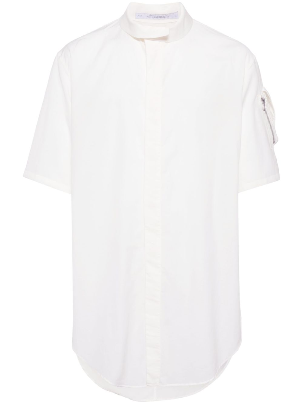 Julius short-sleeve poplin shirt - Neutrals von Julius