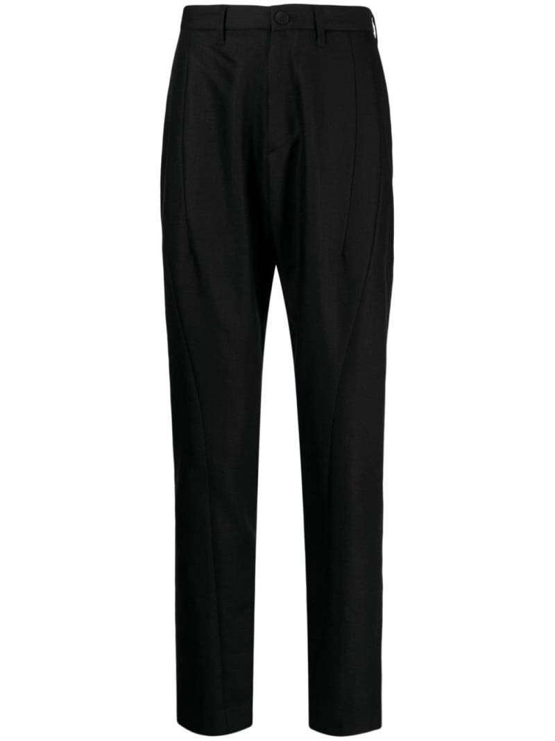 Julius straight-leg glittery tailored trousers - Black von Julius