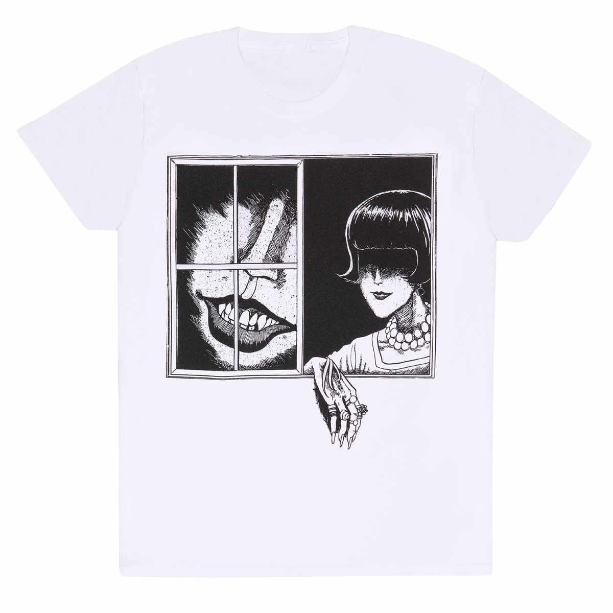 Junji-Ito - TShirt, für Damen, Weiss, Größe L von Junji-Ito