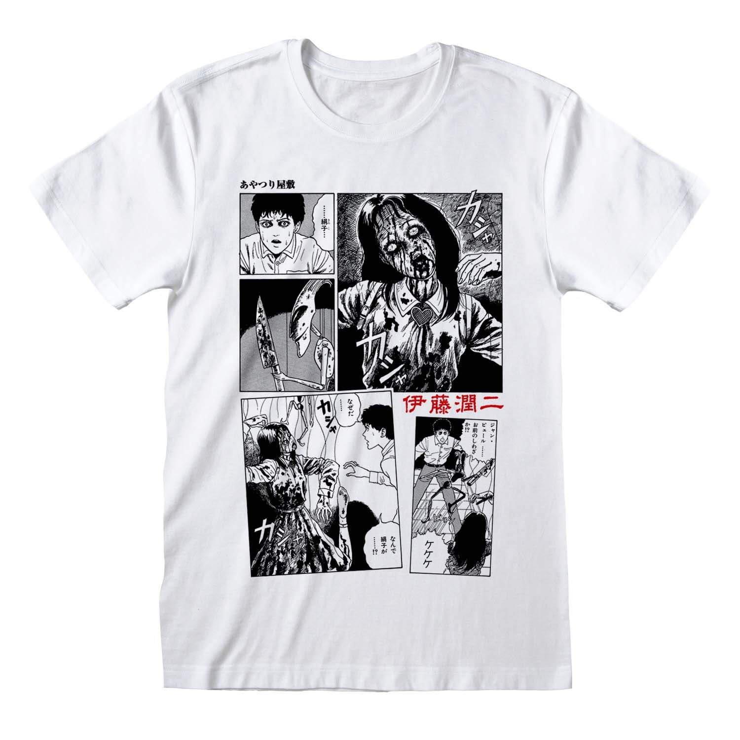 Junji-Ito - TShirt, für Damen, Weiss, Größe L von Junji-Ito