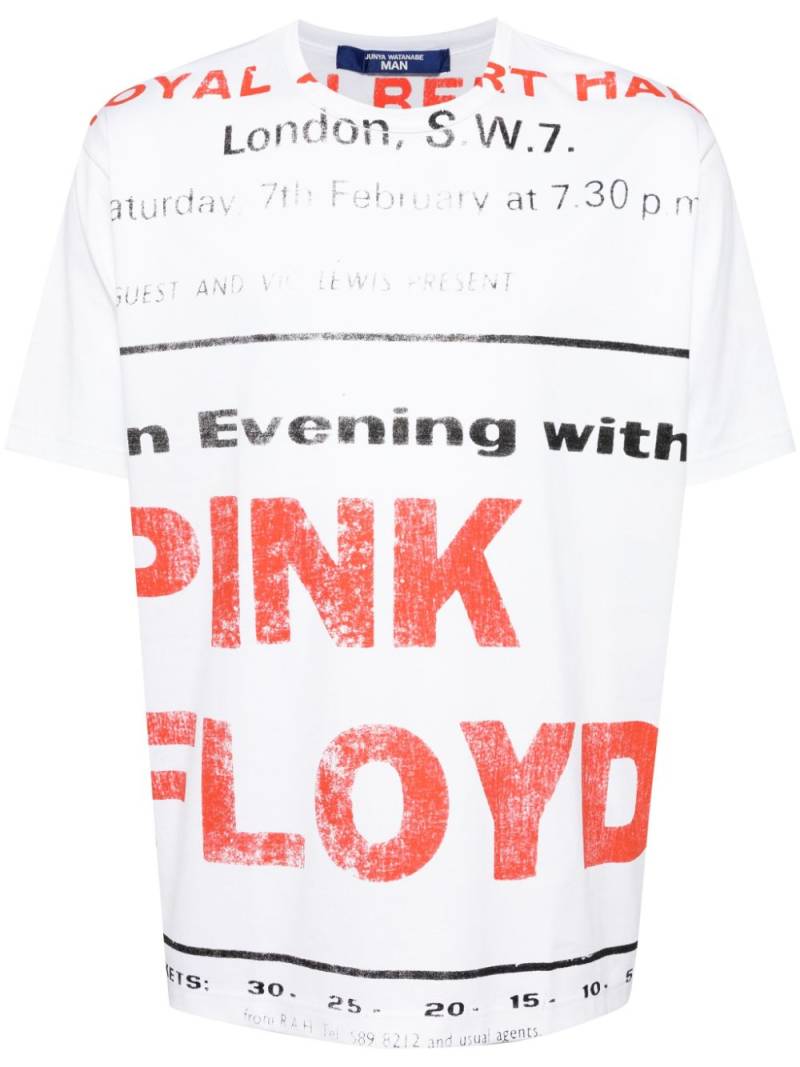 Junya Watanabe MAN Pink Floyd T-shirt - White von Junya Watanabe MAN