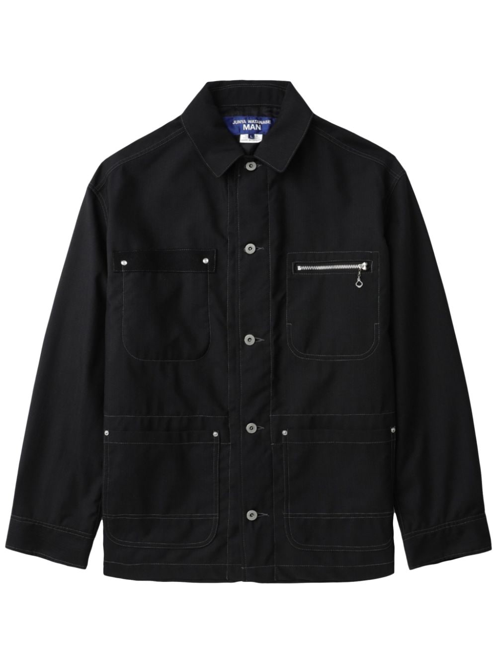 Junya Watanabe MAN button-down shirt jacket - Black von Junya Watanabe MAN