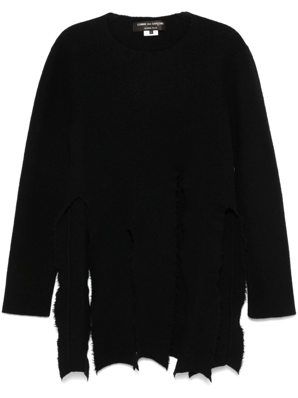 Junya Watanabe MAN fringed sweater - Black von Junya Watanabe MAN