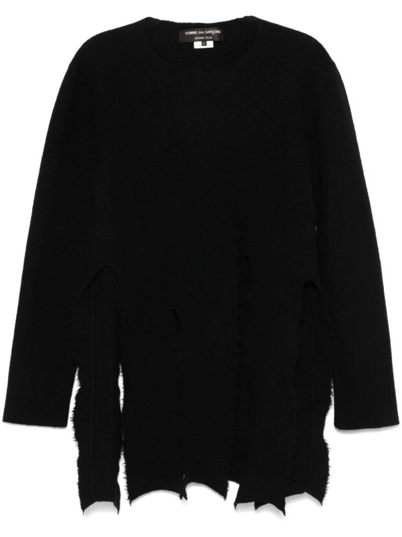 Junya Watanabe MAN fringed sweater - Black von Junya Watanabe MAN