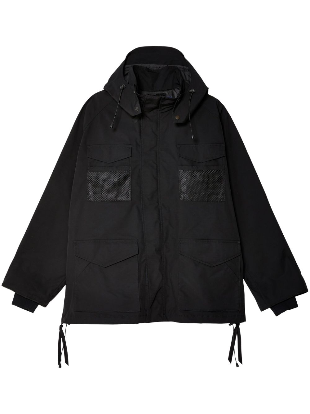 Junya Watanabe MAN hooded long-sleeve jacket - Black von Junya Watanabe MAN