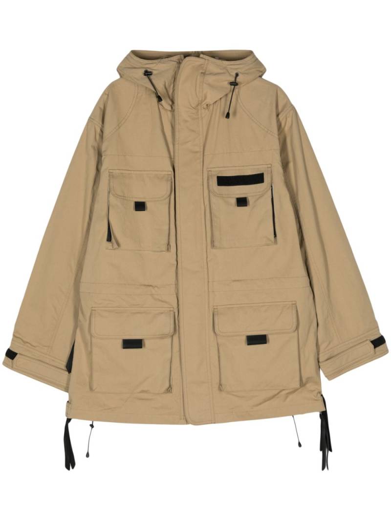 Junya Watanabe MAN hooded miltary jacket - Neutrals von Junya Watanabe MAN