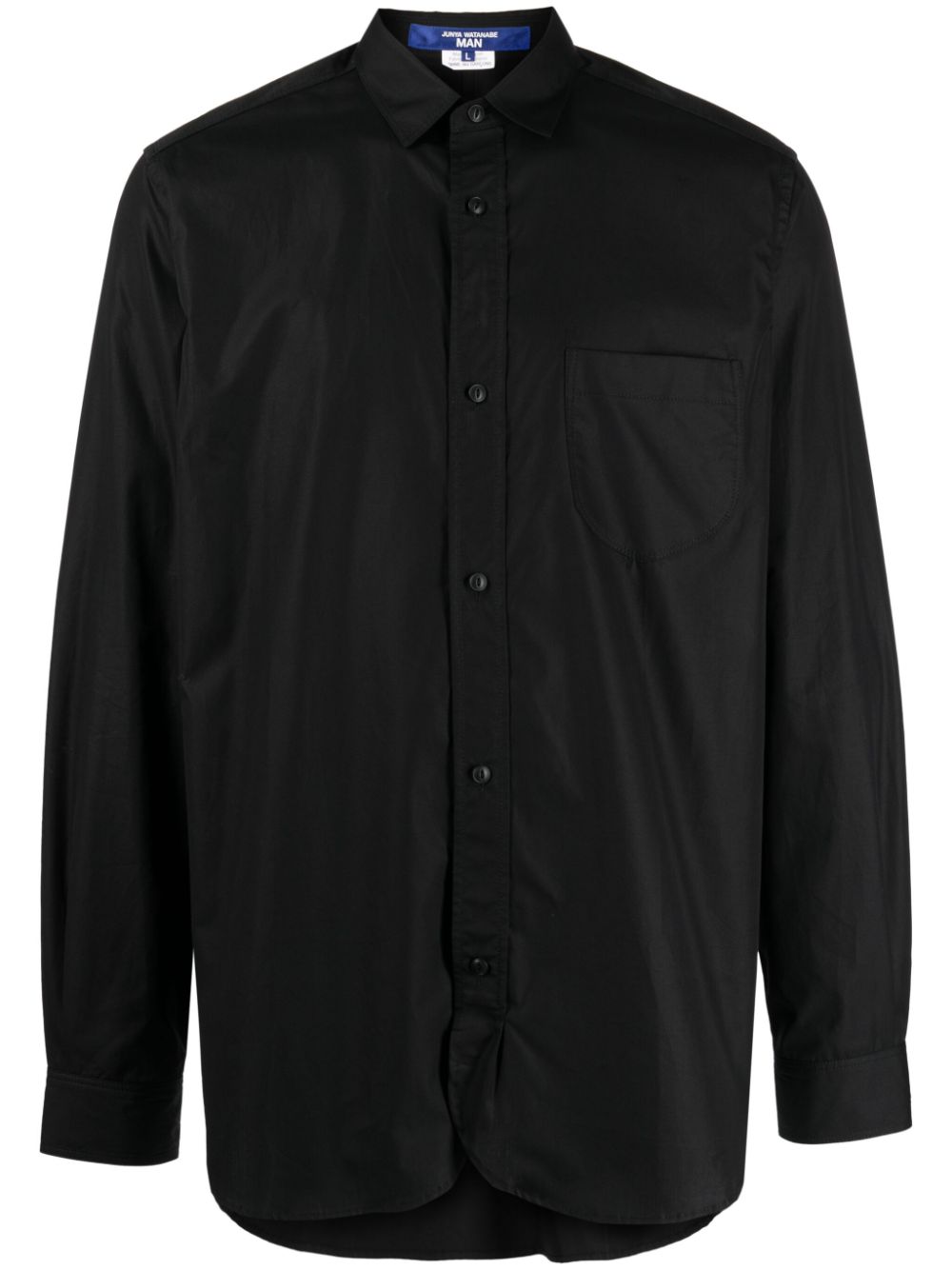 Junya Watanabe MAN long-sleeve cotton shirt - Black von Junya Watanabe MAN